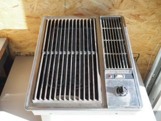 Vintage Jenn Air 18 " Downdraft Cooktop Grill G102 Stainless Steel Electric