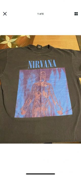 Vintage Nirvana Sliver Shirt Giant Tultex