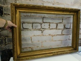 Old Picture Frame Large Antique Fits A 30 " X 20 Inch Painting