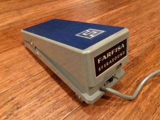 Vintage Farfisa Sferasound Vibrato Effects Pedal 1970s Made In Italy