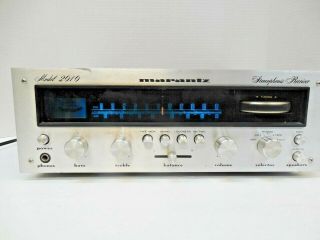 Vintage Marantz 2010 Vintage Small Stereo Receiver Powers On Functions Work