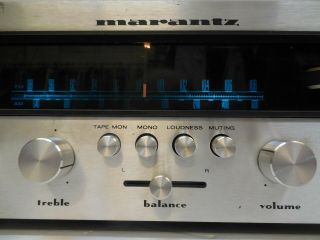 Vintage MARANTZ 2010 Vintage Small Stereo Receiver Powers On Functions Work 2