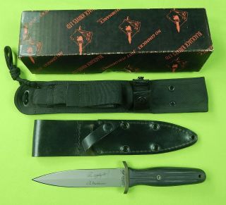 Vintage Us Blackjack Applegate Fairbairn Commando Fighting Knife W/ 2 Sheath Box