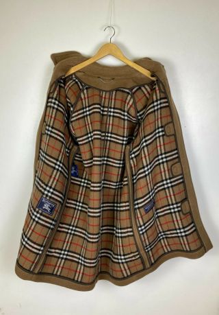 Men`s Burberry Vintage Brown Wool ICONIC Duffle Coat Size 50 2
