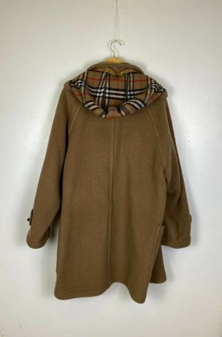 Men`s Burberry Vintage Brown Wool ICONIC Duffle Coat Size 50 3