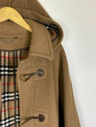 Men`s Burberry Vintage Brown Wool ICONIC Duffle Coat Size 50 4