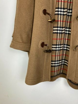 Men`s Burberry Vintage Brown Wool ICONIC Duffle Coat Size 50 5