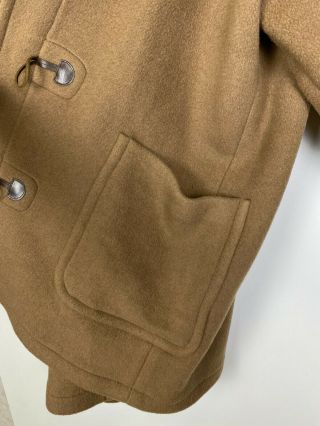 Men`s Burberry Vintage Brown Wool ICONIC Duffle Coat Size 50 6
