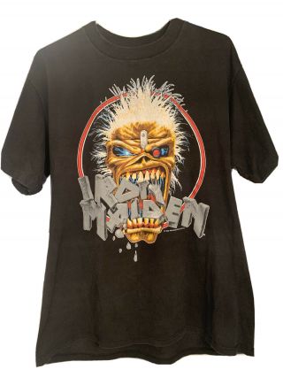 Iron Maiden Vintage 1988 Seventh Son Tour T Shirt - Xl -