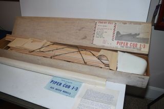 Rare Vintage Bud Nosen Piper Cub - J - 3 Model Kit - 9 