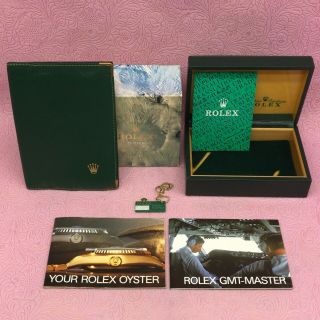 Rolex Vintage Watch Box Case Gmt - Master Rare Booklet Tag 68.  00.  2 B5084