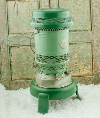 Vintage Ditmar Enamelware kerosene Oil Heater Stove Green Enamel 2