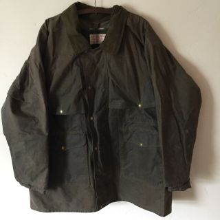 70s Filson Tin Cloth Oil Treated Hunting Jacket Xxl Made In Usa Rare