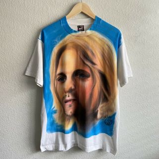 Vintage 1994 Kurt Cobain Airbrush Portrait Shirt Nirvana