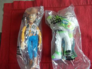 Woody/buzz Lightyear - 1995 Burger King Disney In Packages