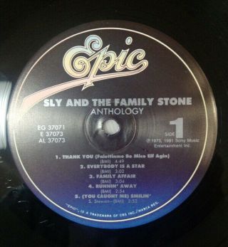 SLY AND THE FAMILY STONE - ANTHOLOGY - NEAR - 2 LP - 3