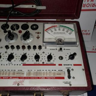 VINTAGE Hickok 600A Mutual Conductance Tube Tester 6