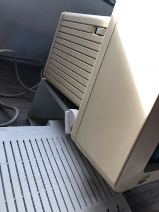 Vintage APPLE IIc Computer with Monitor & Stand Floppy 6