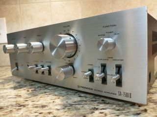 Vintage Pioneer Stereo Integrated Amplifier Sa 7500 Ll & Cleaned Gc