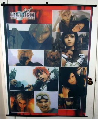 Final Fantasy Vii Advent Children Wall Scroll Poster,
