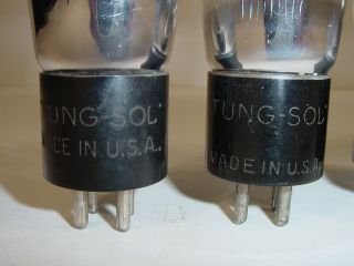 4 Vintage 1940 ' s Tung - Sol Type 45 245 345 ST Engraved Base Amplifier Tube Quad 2