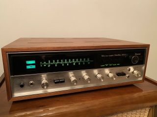 Vintage Sansui 5000a Am/fm Stereo Tuner Amplifier Wood Case - Tested/working