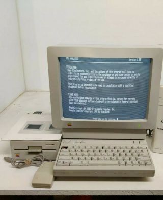 Vintage Apple Iic Plus.  Color Monitor Mouse 5.  25 No Software