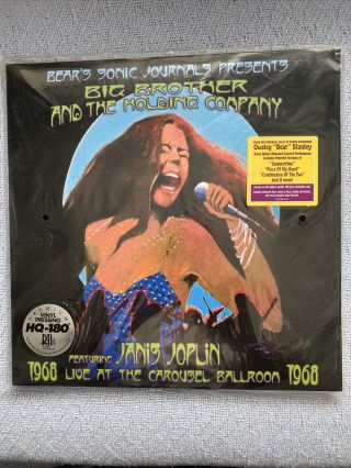 Janis Joplin: Live At The Carousel Ballroom 2 Lp,  Hq - 180 Vinyl,  Rti - Pressing