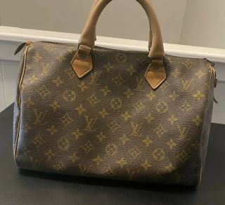 Louis Vuitton Vintage French Company Speedy 30 Monogram Coated Canvas
