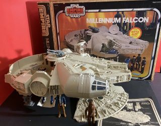 Star Wars Vintage Millennium Falcon 1979 Kenner Figures Box Sound