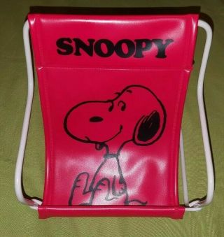Vintage Snoopy Peanuts Gang Red Vinyl Doll Chair 1958