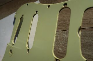 1962 Fender Stratocaster Nitrate Celluloid Green Pickguard 