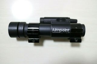 Vintage Aimpoint 3000 Optics Red Dot Scope And Rail Ring Mount