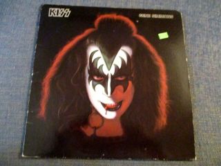 Vg,  1978 Kiss " Gene Simmons " Metal Lp & Poster Casablanca Nblp - 7120