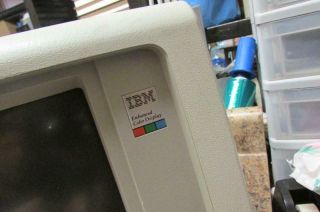 Vintage IBM 5154 EGA Enhanced Color Display CRT Computer Monitor 1985 2
