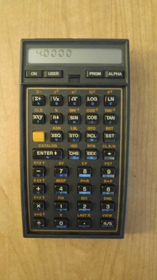 Vintage Hp 41cx Hewlett Packard Calculator In,  Manuals