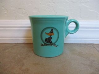 Fiesta Fiestaware Daffy Duck 1994 Coffee Cup/mug Turquoise Warner Brother Studio