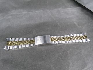Vintage Tudor 6248 20mm 596 Gp/stainless Steel Two Tone Mens Watch Band Strap