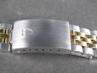 VINTAGE TUDOR 6248 20mm 596 GP/STAINLESS STEEL TWO TONE MENS WATCH BAND STRAP 2