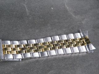 VINTAGE TUDOR 6248 20mm 596 GP/STAINLESS STEEL TWO TONE MENS WATCH BAND STRAP 4