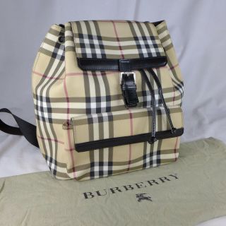 Authentic Vintage Burberry Nova Check Small Drawstring Rucksack Backpack Vgc