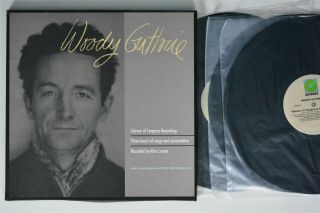 Woody Guthrie Library Of Congress Recordings Rounder 3xlp Nm Box Set Alan Lomax
