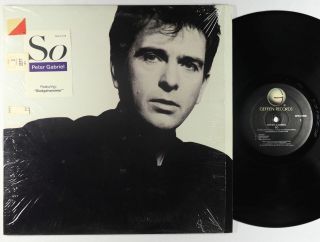 Peter Gabriel - So Lp - Geffen Vg,  Shrink