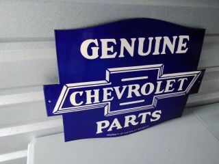 Vintage Chevrolet Parts Porcelain Sign 1950 