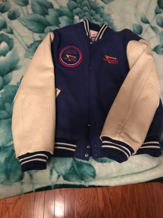 In N Out Burger Letterman Jacket Vintage Employee Awarded 4 Years Accident