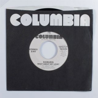Modern Soul Boogie 45 Damaris What About My Love? Columbia Vg,  Promo Hear