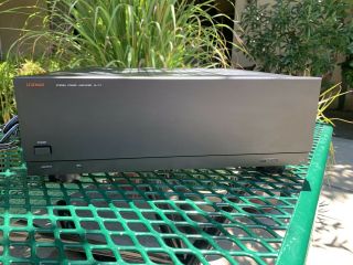 Vintage Luxman M - 117 Stereo Power Amplifier Powers On
