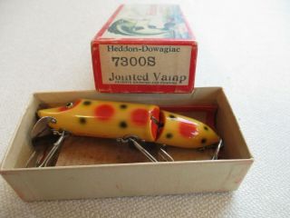 Heddon Strawberry Spot Jointed Vamp W/correct Box & Paper