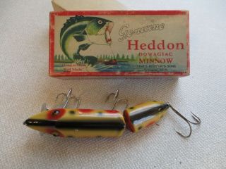 Heddon Strawberry Spot Jointed Vamp W/Correct Box & Paper 4