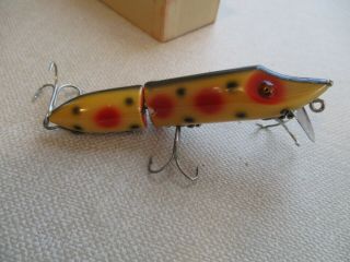 Heddon Strawberry Spot Jointed Vamp W/Correct Box & Paper 5